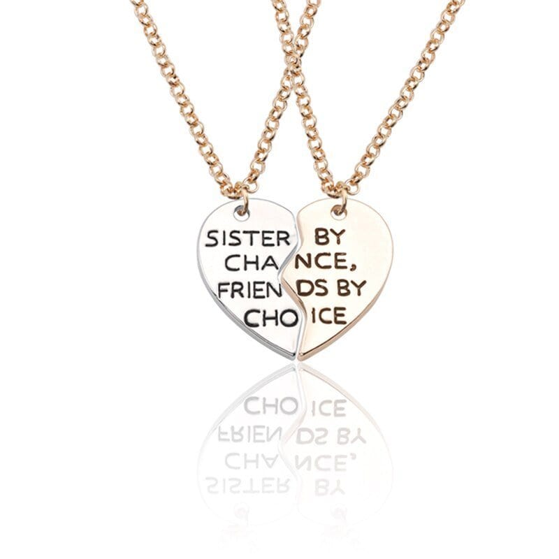 Half Heart Sister Necklace