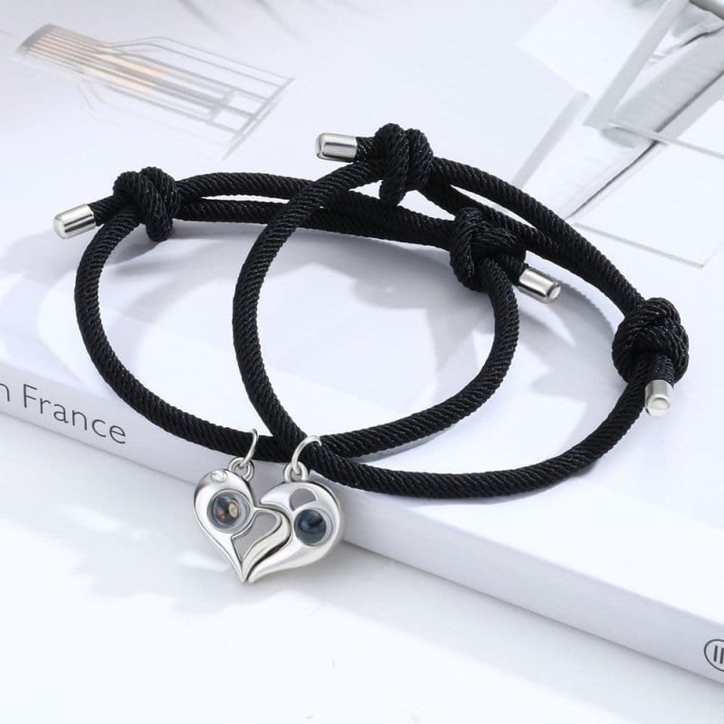 Heart Magnetic Bracelets for Couples