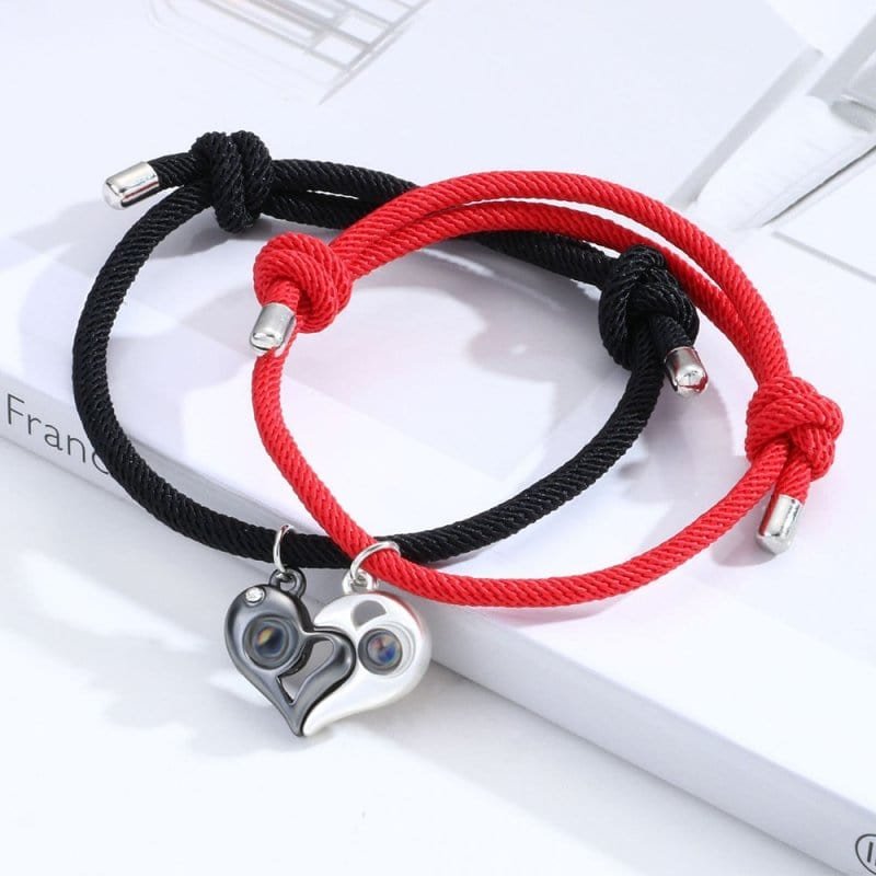 Heart Magnetic Bracelets for Couples