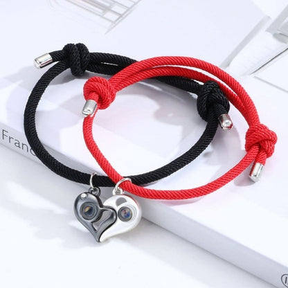 Heart Magnetic Bracelets for Couples