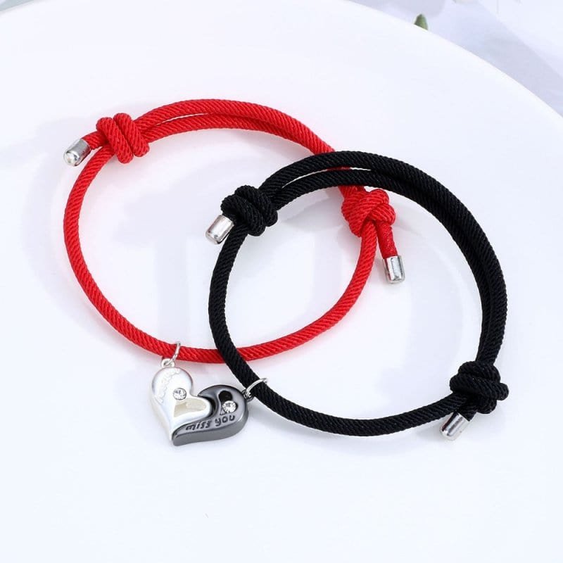Heart Magnetic Bracelets for Couples