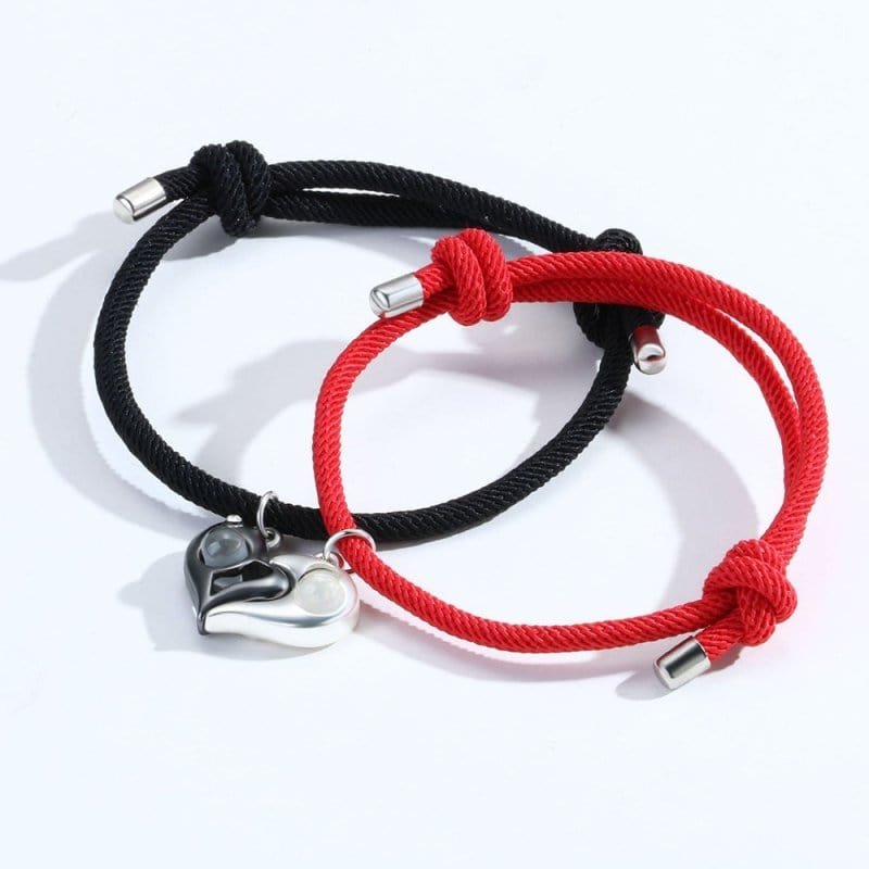 Heart Magnetic Bracelets for Couples