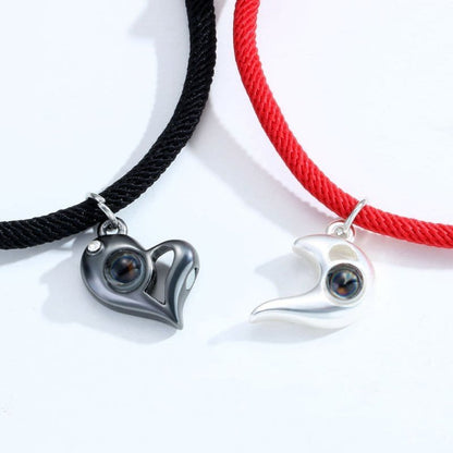 Heart Magnetic Bracelets for Couples