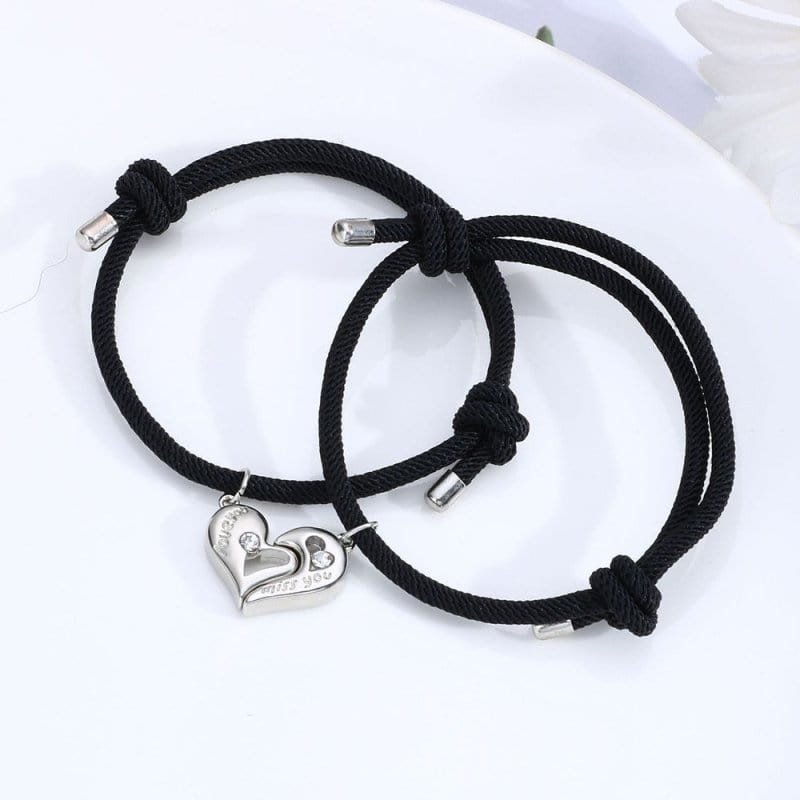 Heart Magnetic Bracelets for Couples