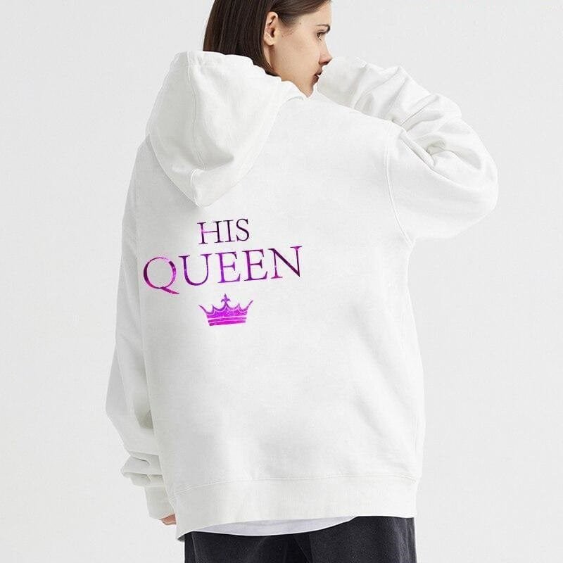 Her King His Queen Couple Hoodies