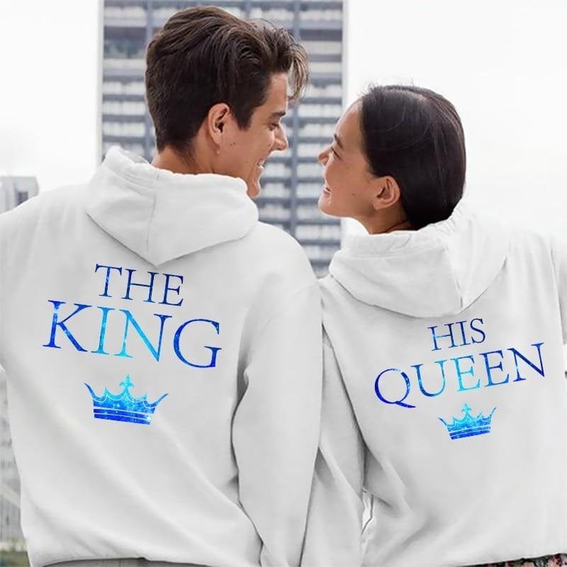 Her King His Queen Couple Hoodies