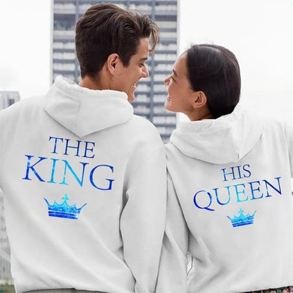 Her King His Queen Couple Hoodies