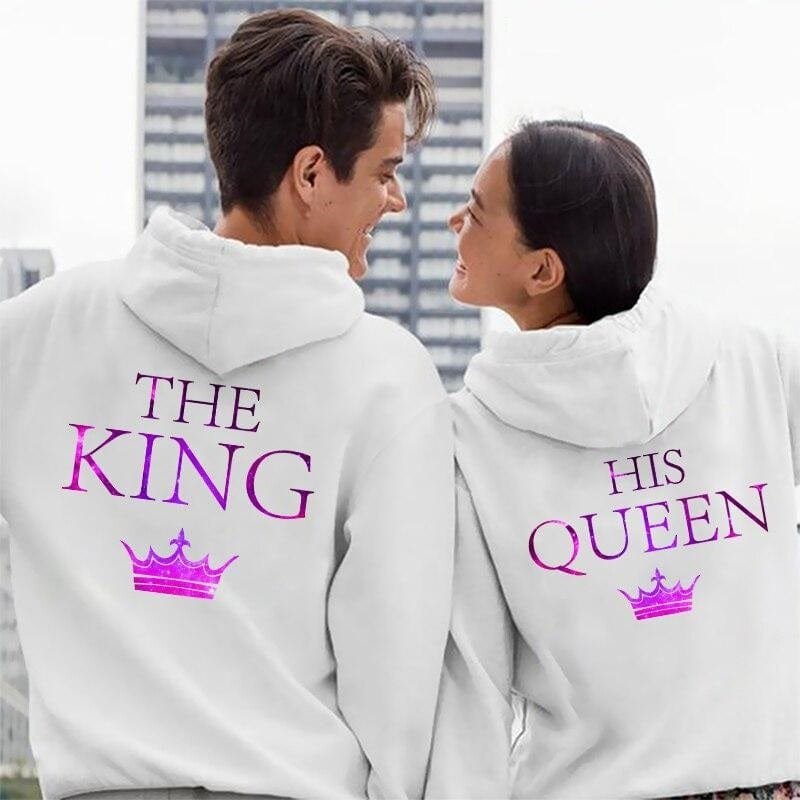 Her King His Queen Couple Hoodies