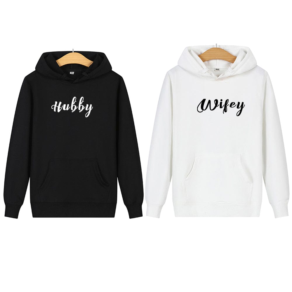 Hubby & Wifey Couple Sweatshirts