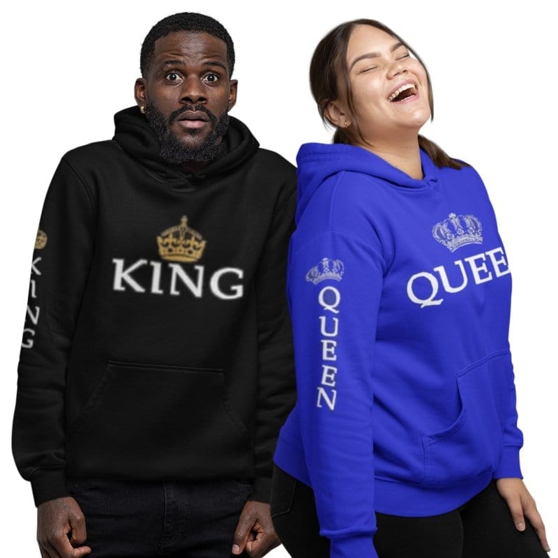 King and queen hoodies cheap best sale