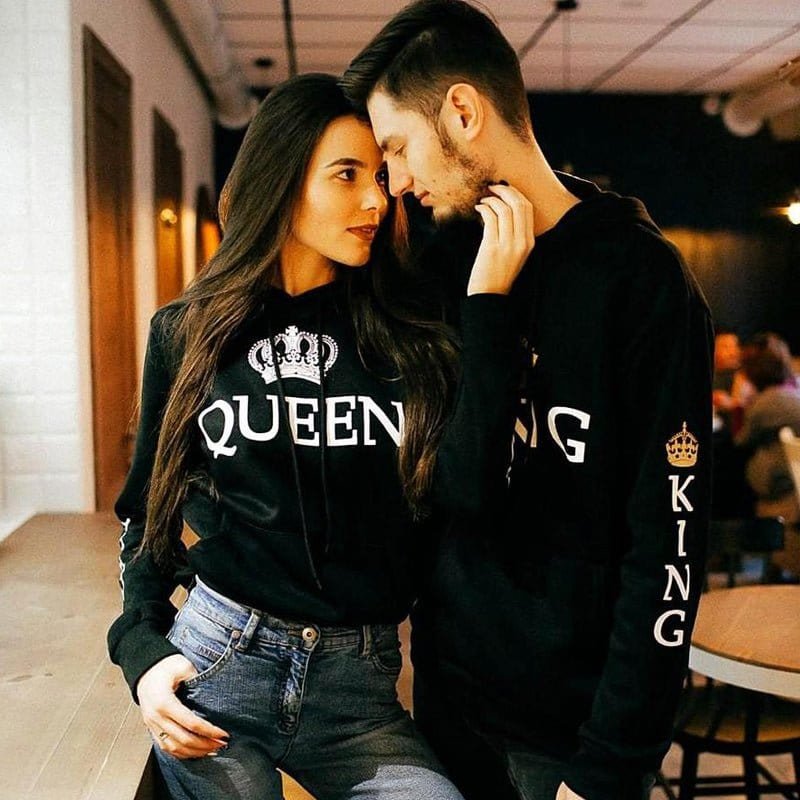 King & Queen Hoodies for Couples