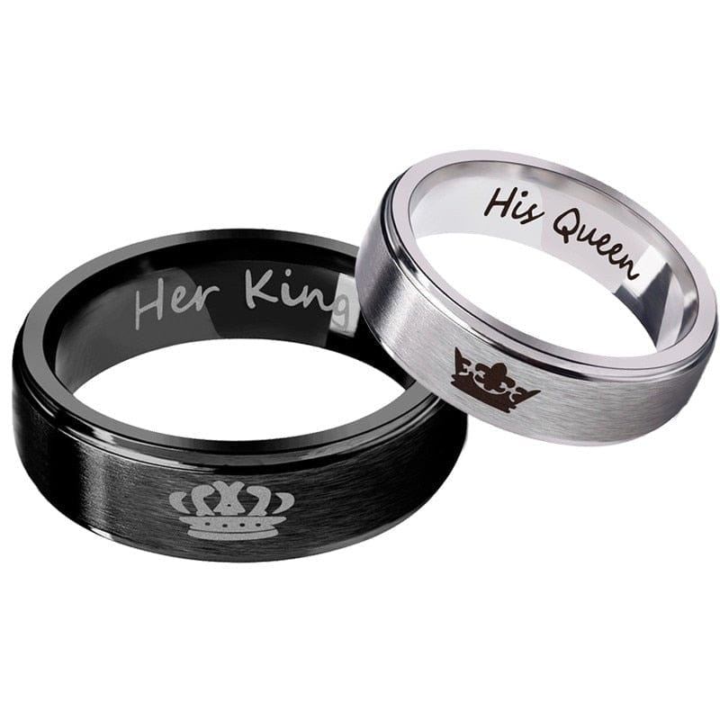 King & Queen Rings for Couple