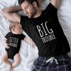 Little and Big Trouble T-shirts for Dad and Son