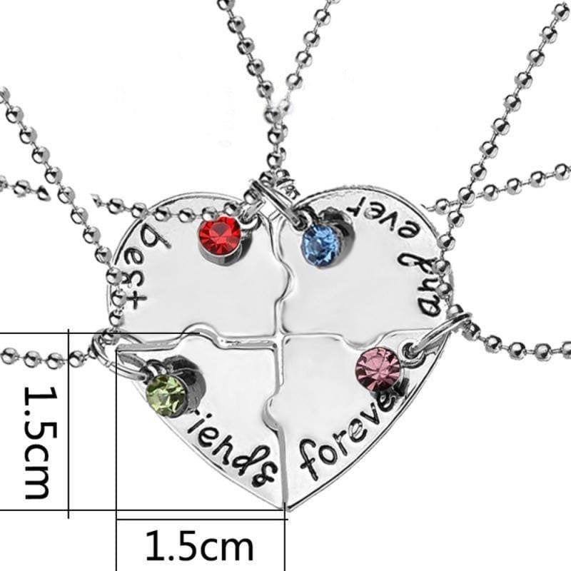 Magnetic Best Friend Heart Necklace