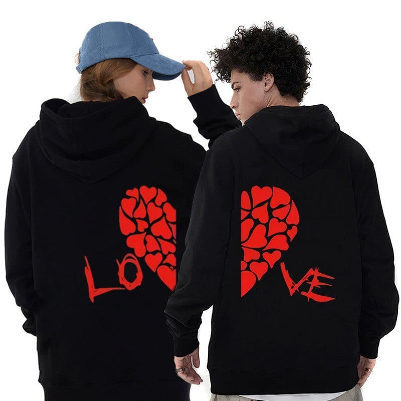 Matching Black Hoodies for Couples