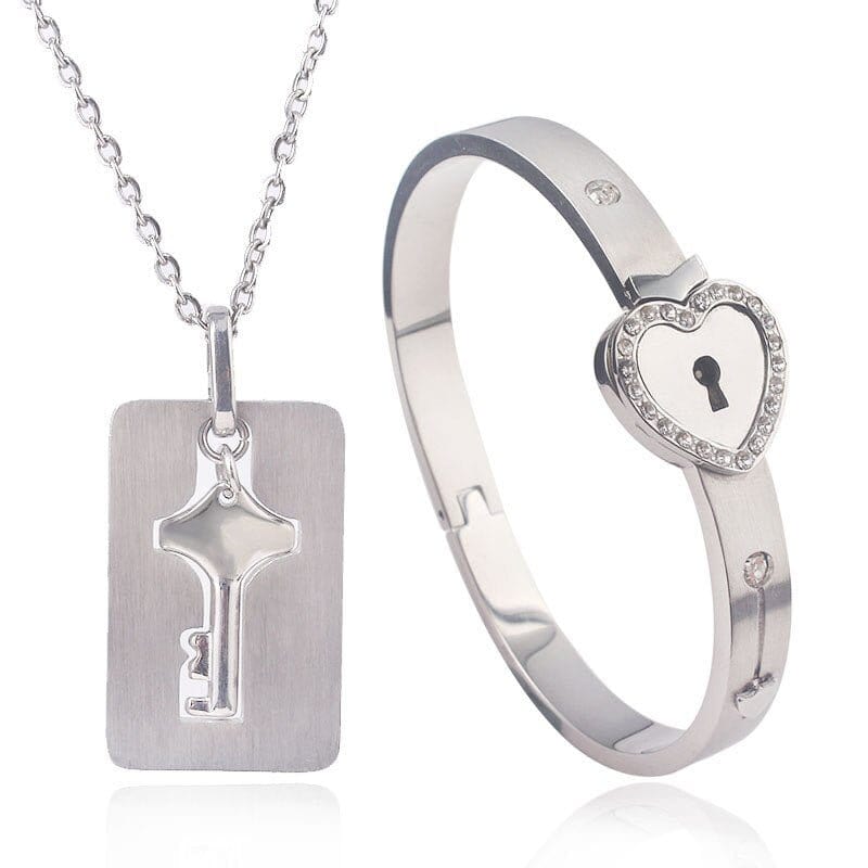 Matching Bracelet and Necklace for Couples