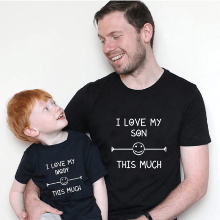 Matching Dad and Son T-shirts