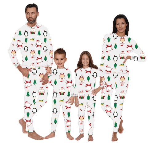Matching Family Santa Pajamas Set