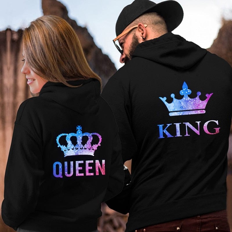 Matching King and Queen Hoodies