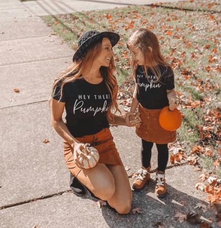 Matching Mother and Daughter T-shirts