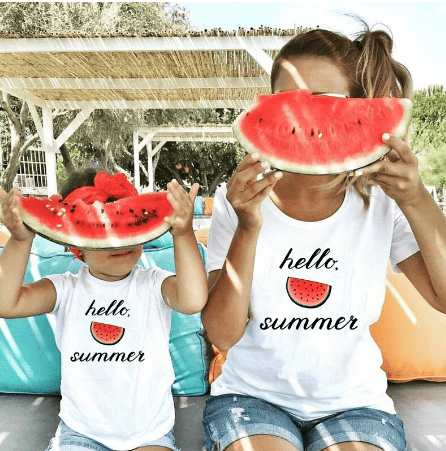 Matching Mother Daughter Summer Shirts