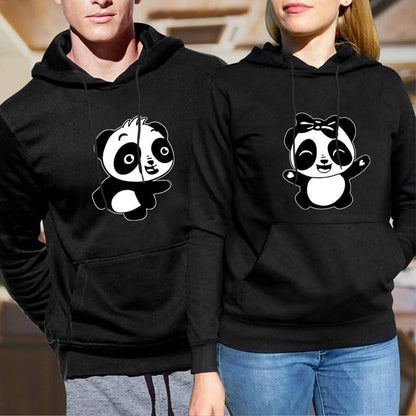Matching Panda Hoodies for Couples
