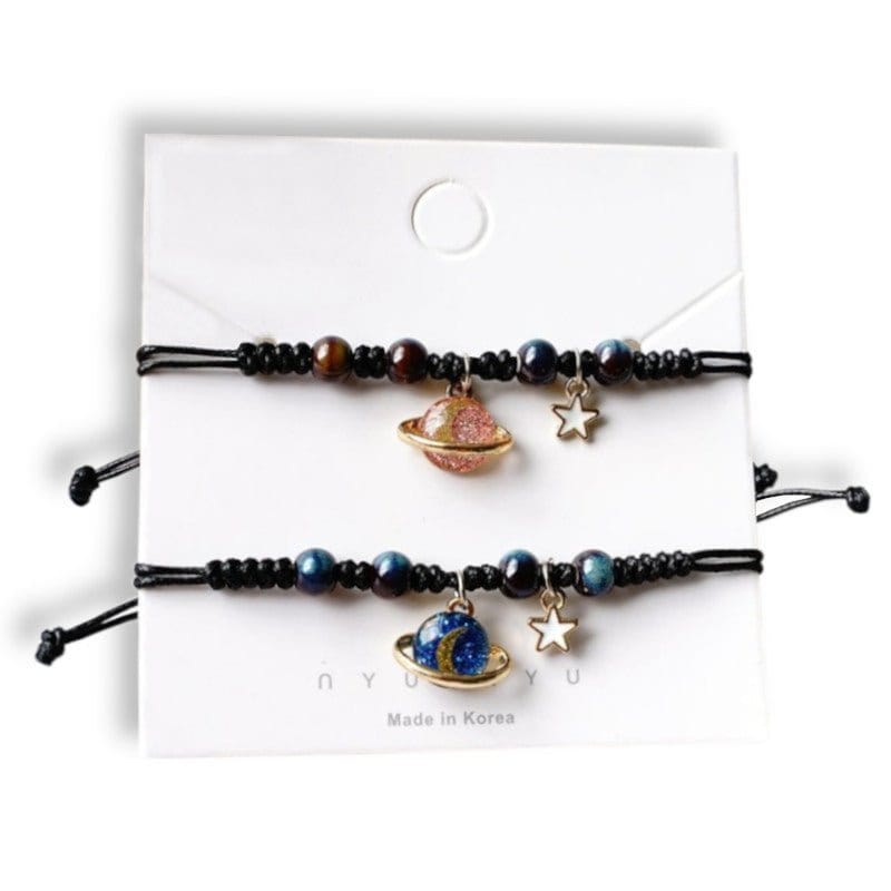 Matching Planets Bracelets for Couples