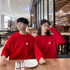 Matching Red Sweatshirts for Couples