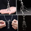 Matching Skeleton Necklaces for Couples