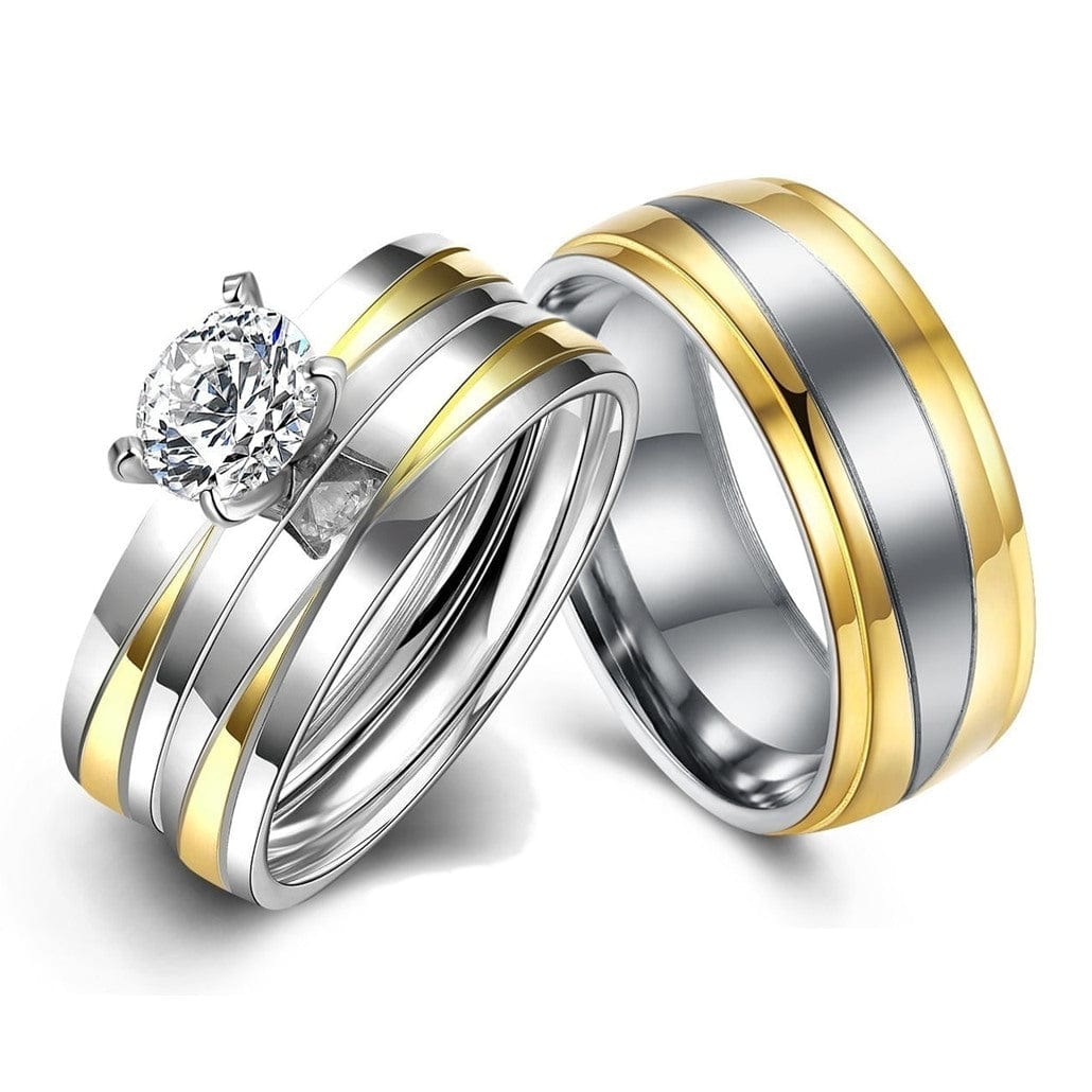 Matching Stainless Steel Rings for Couples