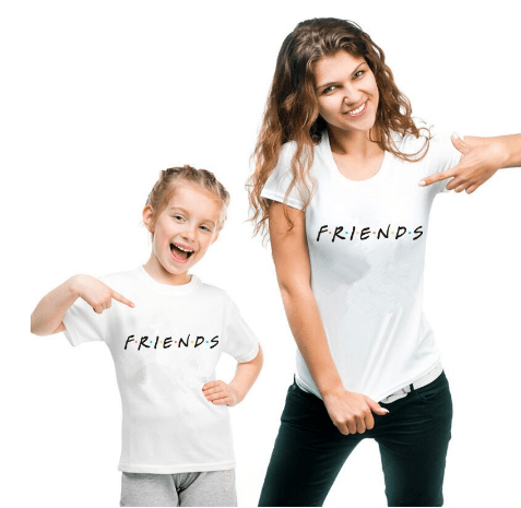 Mom and Daughter Friends T-shirts