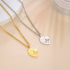 Mom and Daughter Heart Necklace