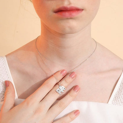 Mom and Daughter Pendant Necklace