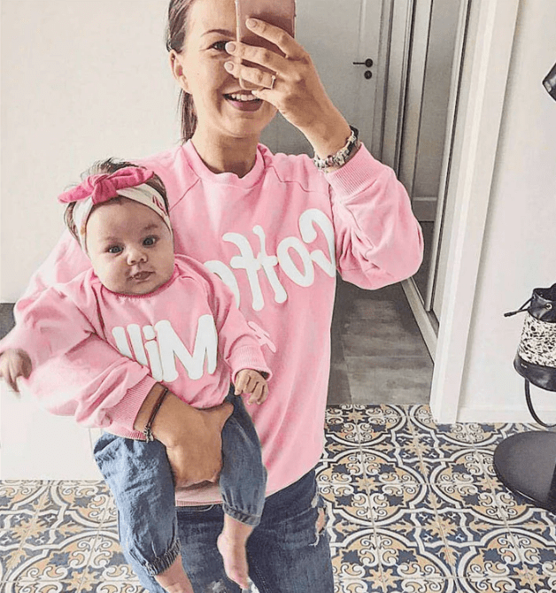 Mommy and Me Sweaters Coffee Milk Matching Oufits Matching Outfits