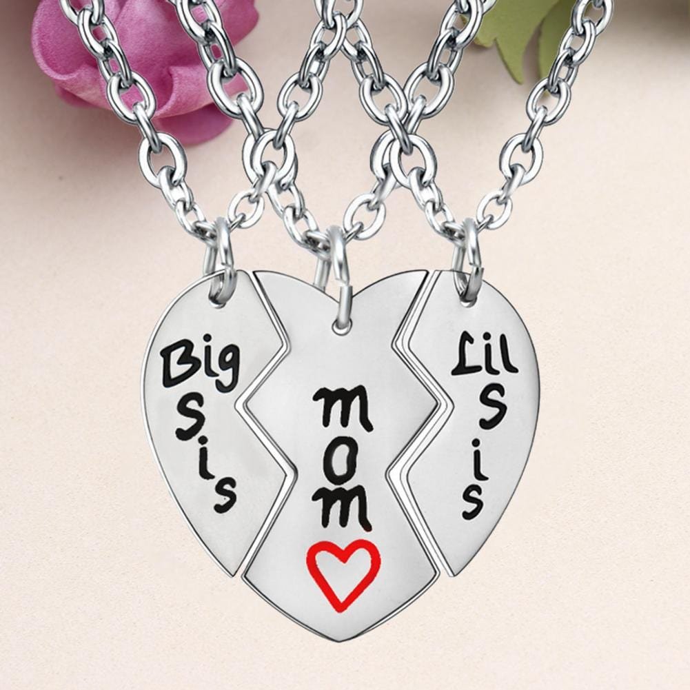 Mother and 2 Daughters Necklace Set