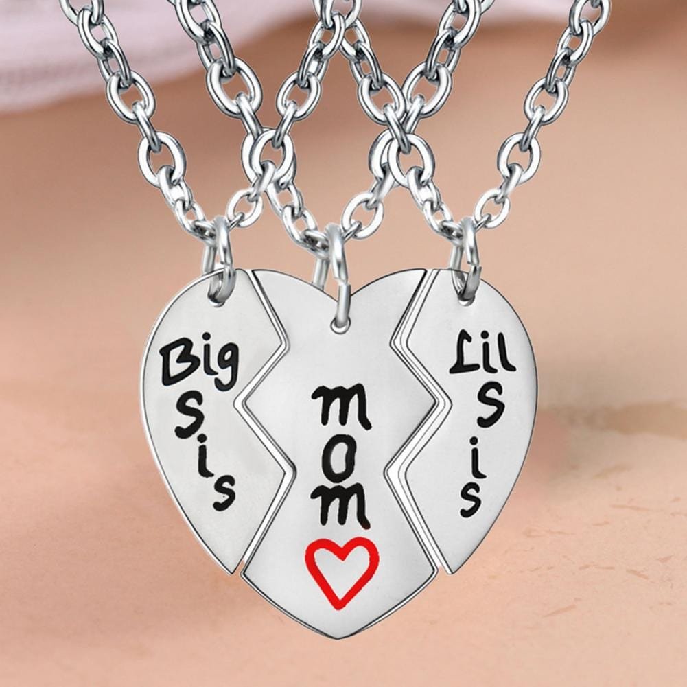Mother and 2 Daughters Necklace Set
