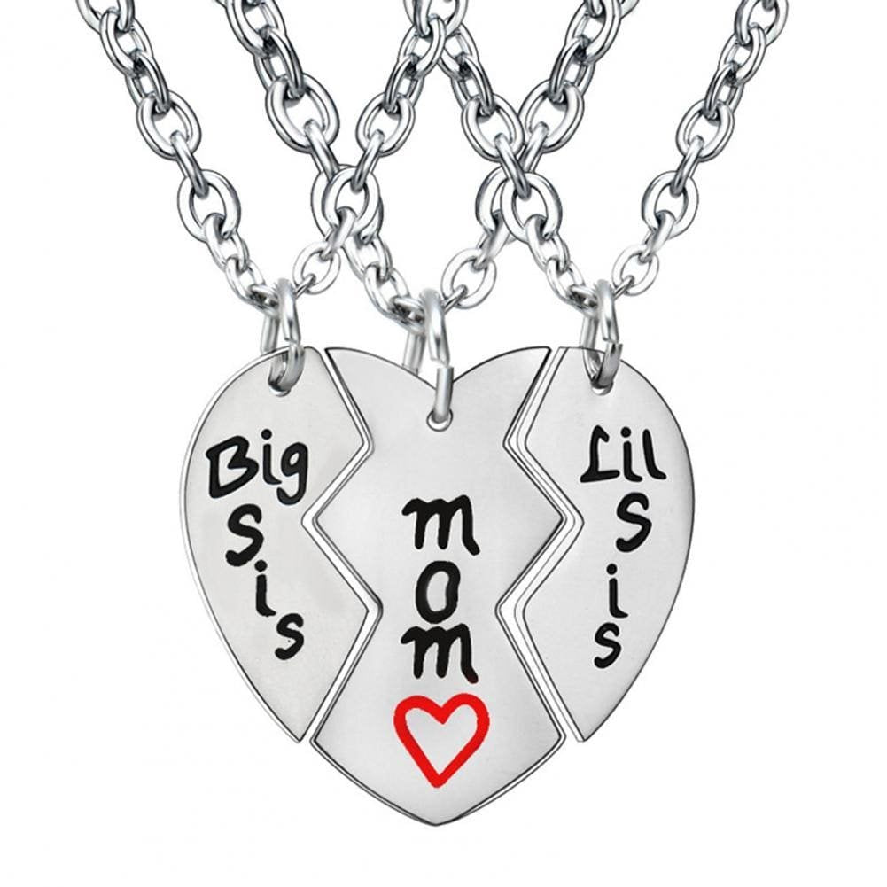 Mother and 2 Daughters Necklace Set