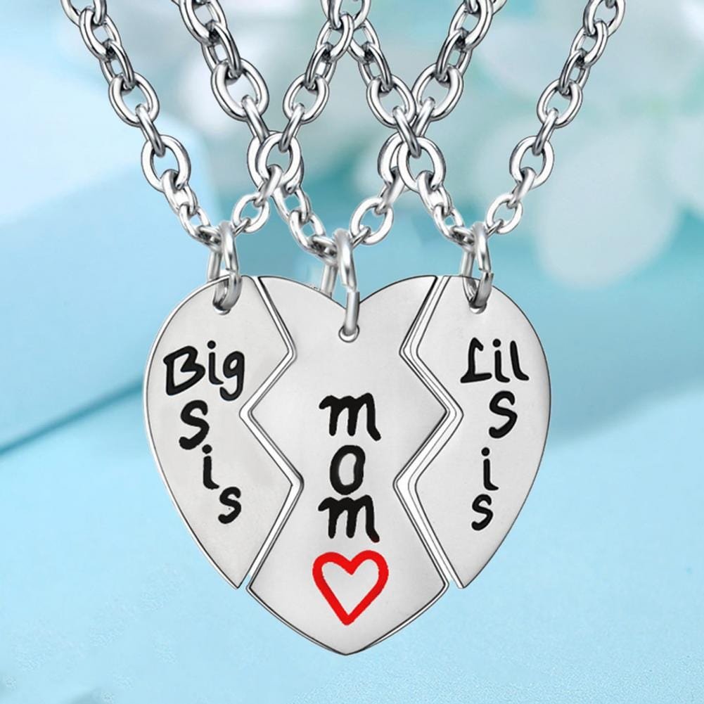 Mother and 2 Daughters Necklace Set