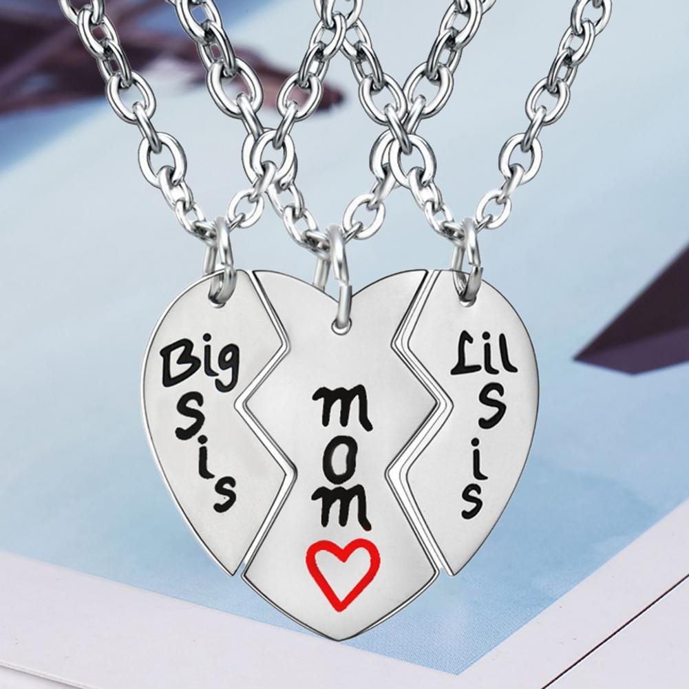 Mother and 2 Daughters Necklace Set