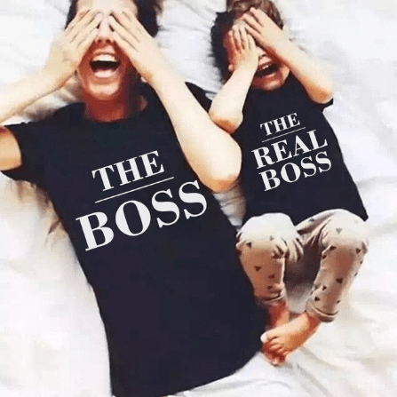 Mother and Daughter Boss T-shirts