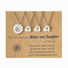 Mother and Daughter Sterling Silver Necklace