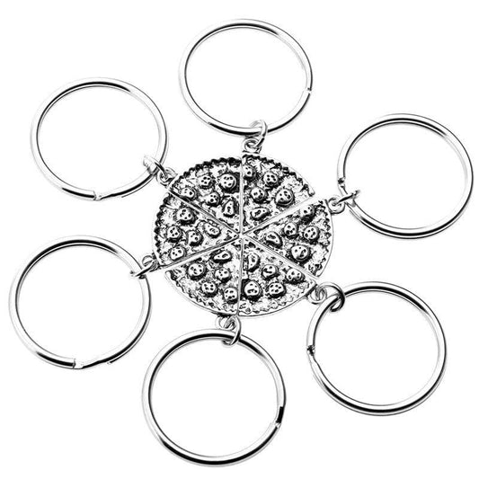 Pizza Best Friend Keychain
