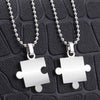Puzzle Piece Necklace for Couples