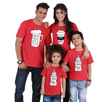 Red T-shirts Matching for Family