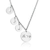 Silver Mother and Daughter Necklace