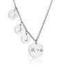 Silver Mother and Daughter Necklace