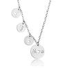 Silver Mother and Daughter Necklace