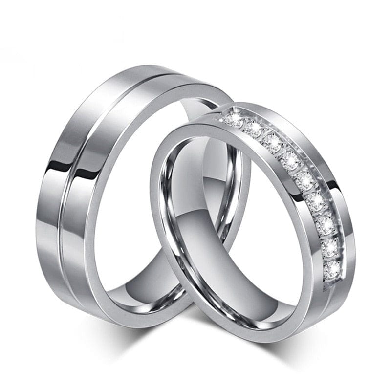 Silver Wedding Rings for Couples