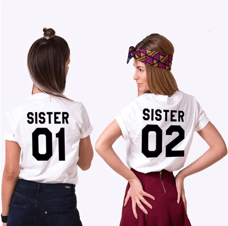 Sister number 01 & 02 T-shirts