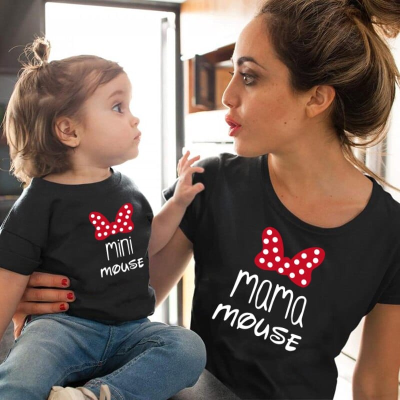 Tee shirt mère fille Minnie Mouse